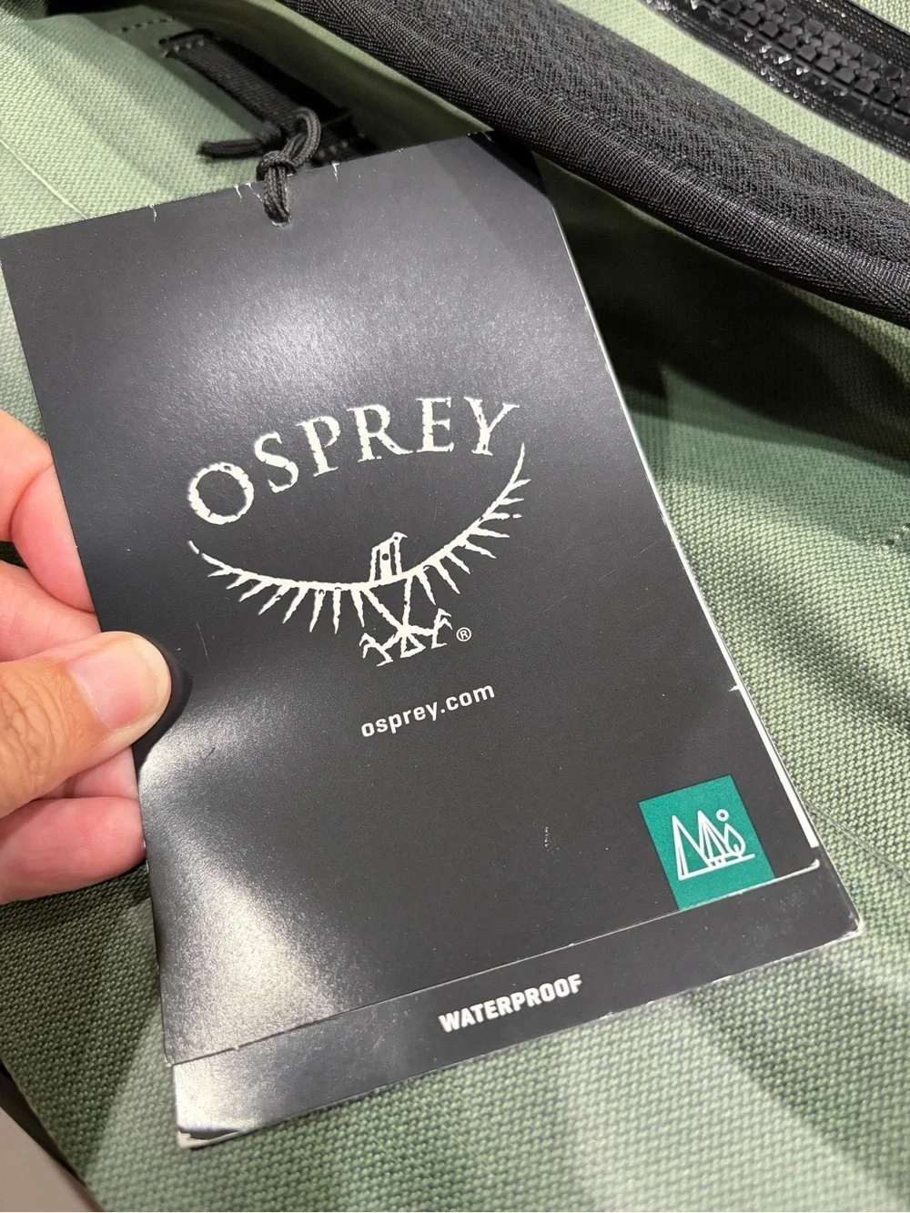 Osprey Arcane Waterproof Duffle 40 Pine Leaf Green NWT Waterproof Mesh Pocket